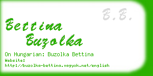 bettina buzolka business card